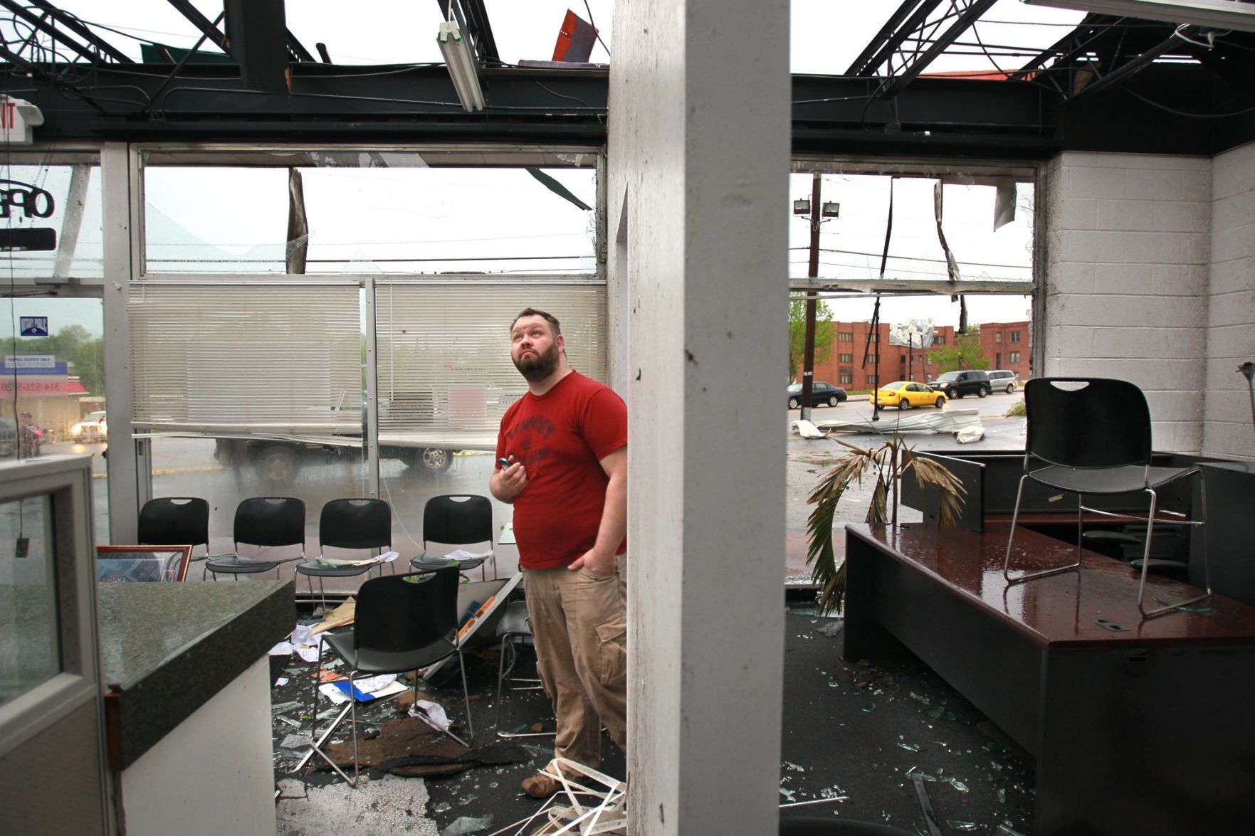 Tornado damage in Ferguson